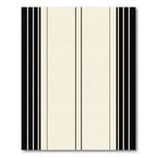 Modern Black and Ivory Stripe Rug