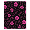 Hot Pink Cherry Blossom Scatter Rug