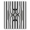 Monochromatic Abstract Organic Stripe Rug