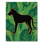 Black Panther Jungle Leaf Rug