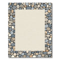 Coastal Pebble Border Natural Tone Rug