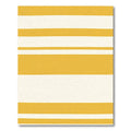 Golden White Stripe Rug