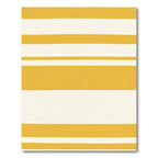Golden White Stripe Rug