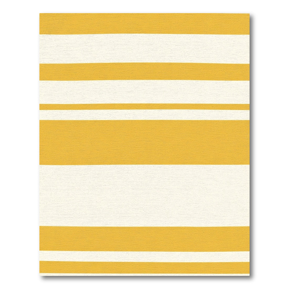 Golden White Stripe Rug