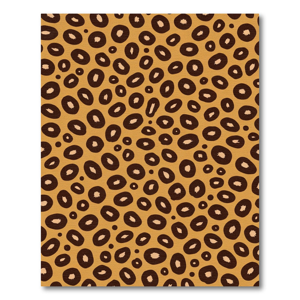 Golden Brown Spotted Animal Hide Rug