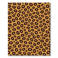 Golden Brown Spotted Animal Hide Rug