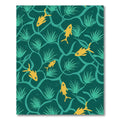 Yellow Fish Teal Ocean Vines Rug