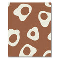 Abstract Terracotta Organic Blob Rug