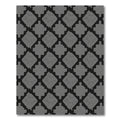 Diamond Lattice Gray Abstract Rug