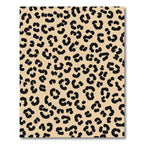 Classic Beige Black Leopard Spots Rug