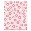 Pink Purple Circles Scattered Composition Rug