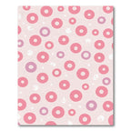 Pink Purple Circles Scattered Composition Rug