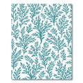 Teal Leafy Branch Repeats Rug