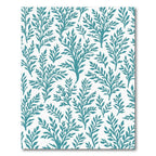 Teal Leafy Branch Repeats Rug
