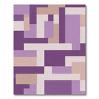 Cool Geometric Shapes Lavender Rug