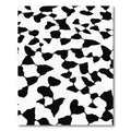 Black White Abstract Ink Blots Rug