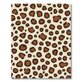 Cream Brown Animal Spots Rug