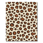 Cream Brown Animal Spots Rug