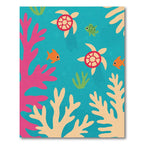 Coral Reef Turtle Fish Medley Rug