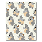 Gray Tan Abstract Animal All Over Rug