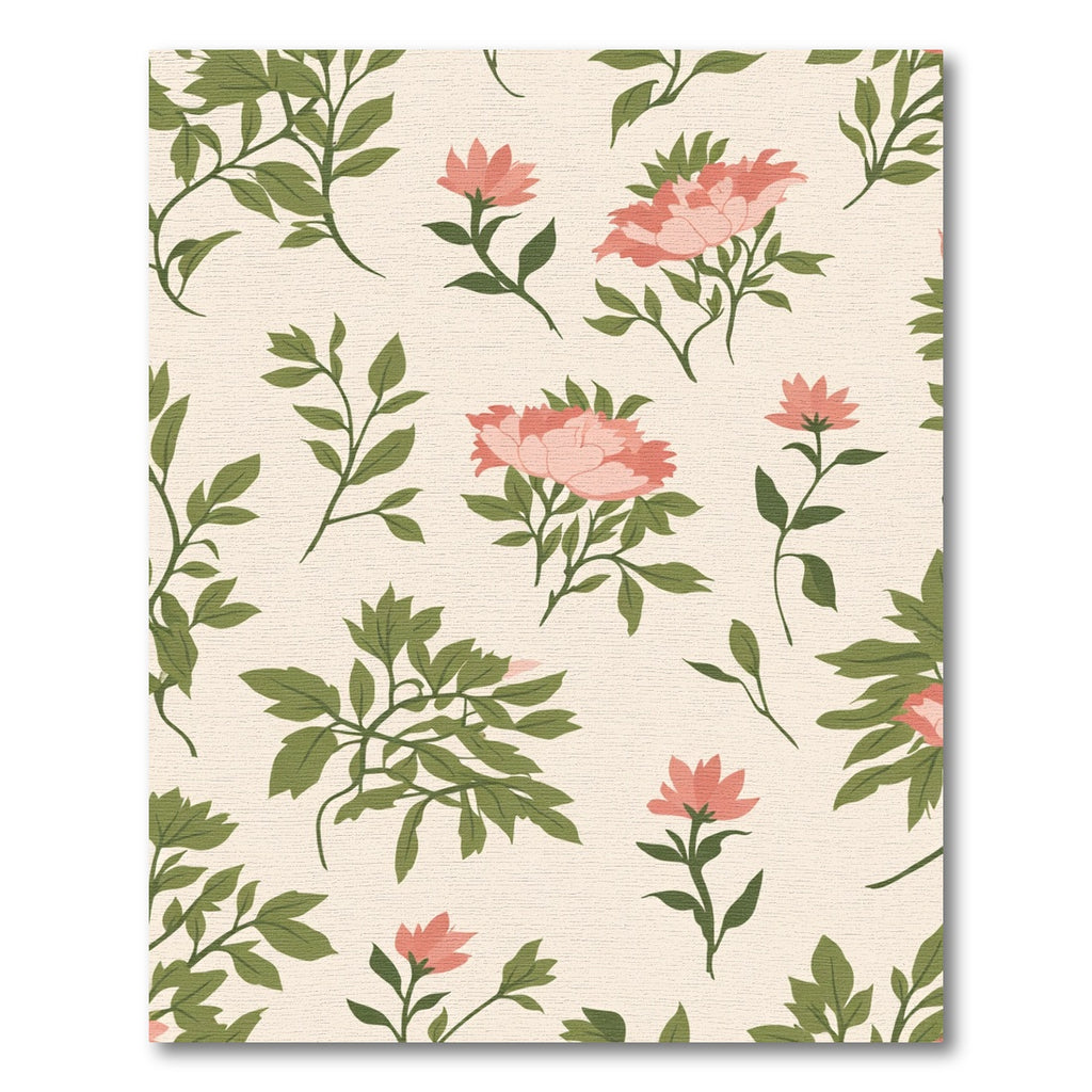 Peony Garden Floral Cream Rug