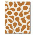 Burnt Orange Organic Blob Rug