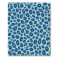 Bold Blue Leopard Skin Area Rug