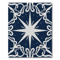 Deep Navy Celestial Starburst Rug