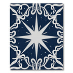 Deep Navy Celestial Starburst Rug