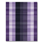 Purple Plaid Grid Background Decor Rug