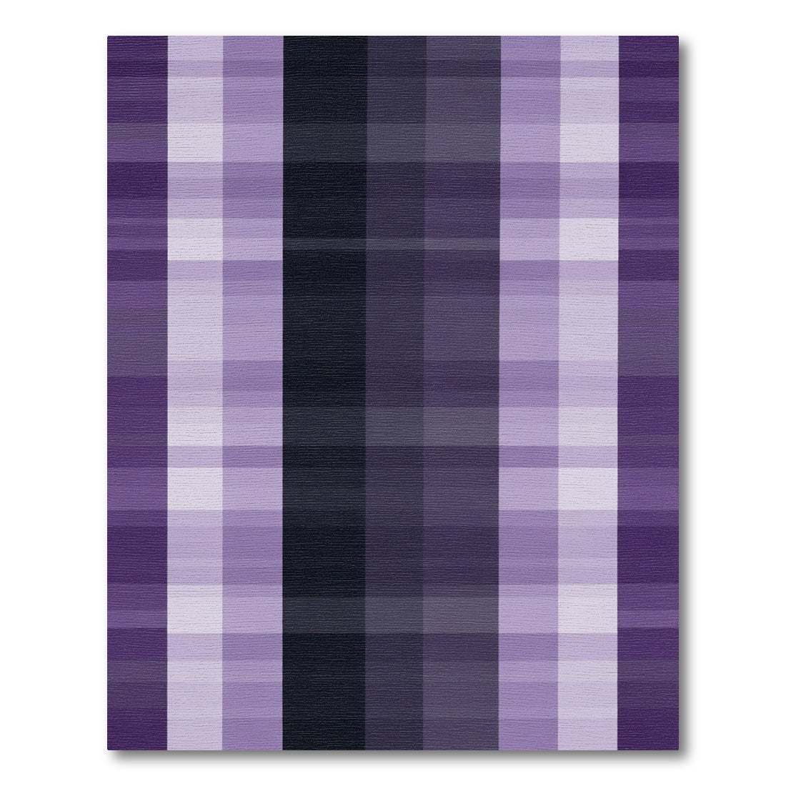 Purple Plaid Grid Background Decor Rug