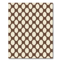 Brown Cream Octagon Lattice Rug