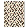 Abstract Leopard Spots Cream Accents Rug