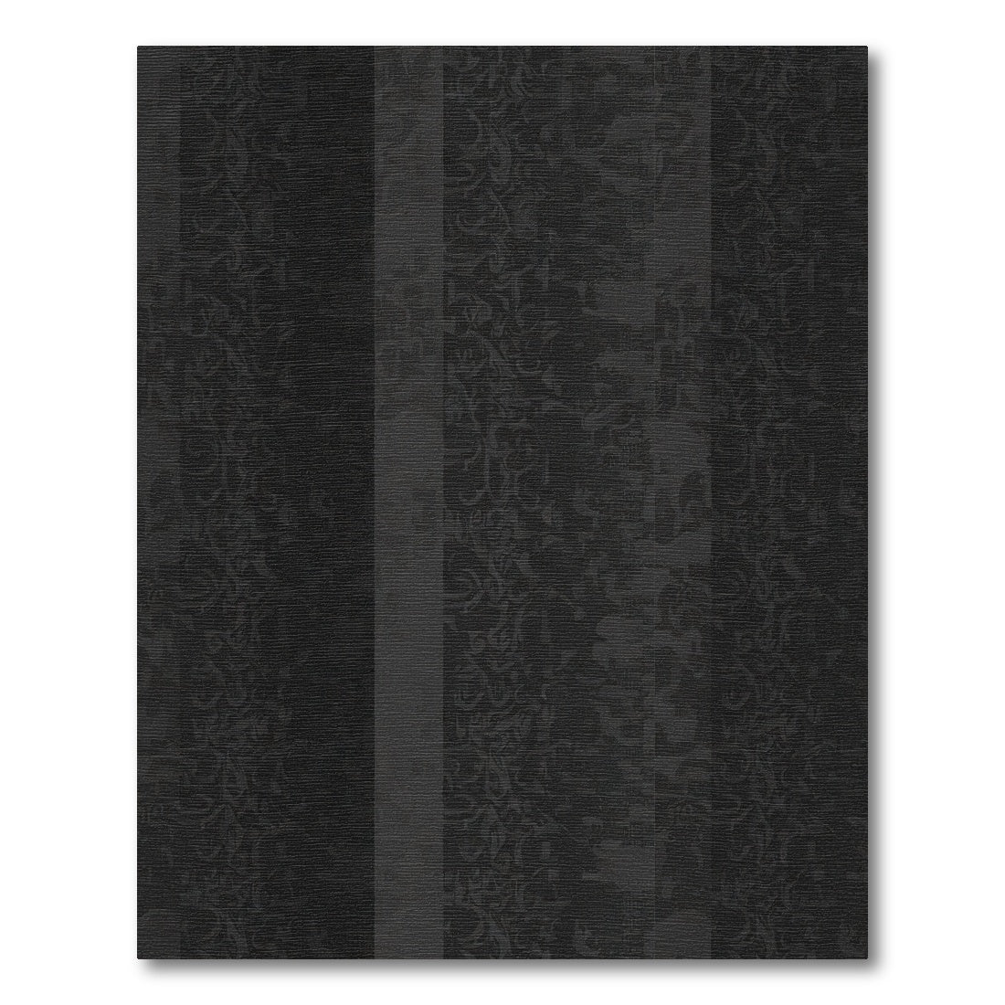 Dark Charcoal Abstract Vertical Stripe Rug