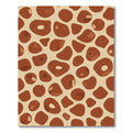 Brown Beige Giraffe Spots Rug