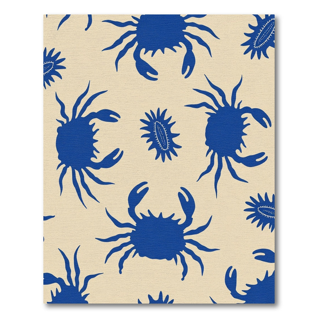 Blue Crab Nautical Repeat Rug