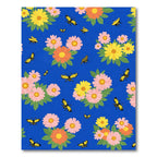 Yellow Butterflies And Pink Floral Meadow Rug