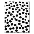 Black White Random Polka Dots Rug
