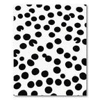Black White Random Polka Dots Rug