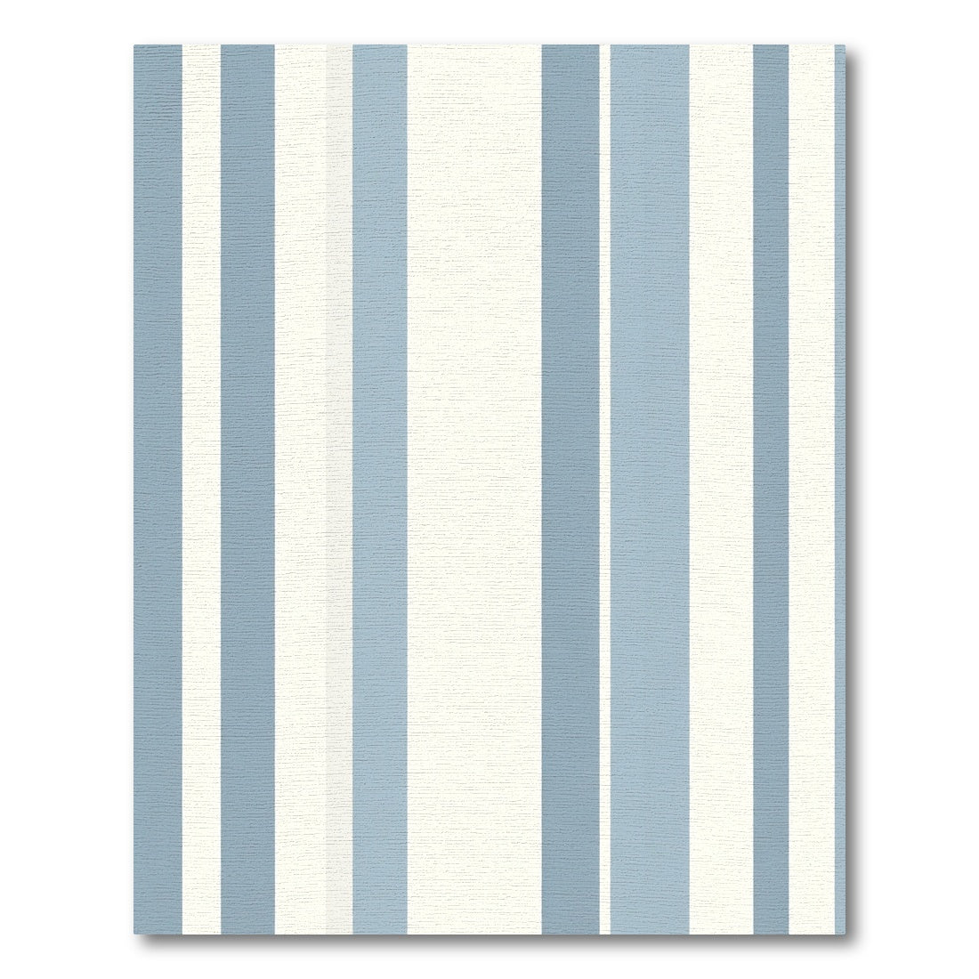Serene Blue White Vertical Stripe Rug