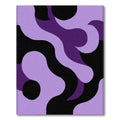 Lilac Black Amethyst Swirl Rug