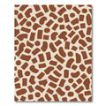 Brown Tan Abstract Shapes Rug