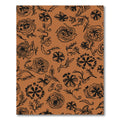 Terra Cotta Floral Silhouette Rug