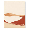 Terracotta Sand Dune Abstract Landscape Rug