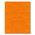 Orange Geometric Pixelated Grid Rug