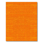 Orange Geometric Pixelated Grid Rug