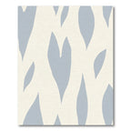Soft Blue Organic Abstract Shape Rug