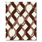 Chocolate Brown Intertwined Links Rug