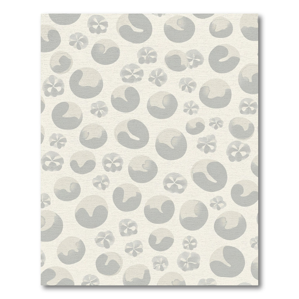 Soft Gray Bubble Cluster Arrangement Rug