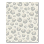 Soft Gray Bubble Cluster Arrangement Rug